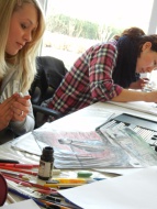 Mappenvorbereitungskurs-Teilnehmer*innen,  Mappen-Crashkurs-Kunstschule Frankfurt-Atelier-IreneSchuh