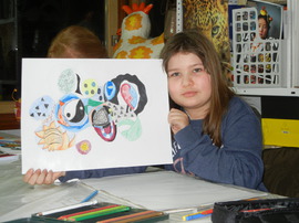 Kinder-Zeichenschule im Atelier Irene Schuh Frankfurt