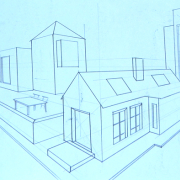 Perspektivische-Zeichnung, Kunstschule-Ireneschuh, Kunstschulefrankfurt-Atelierireneschuh