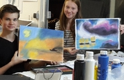 JUGENDKUNSTSCHULE FRANKFURT ATELIER IRENE SCHUH, Pastellkreide Malen lernen